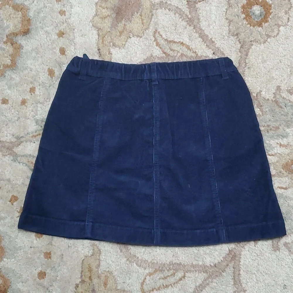 Crewcuts blue corduroy heart pocket mini skirt